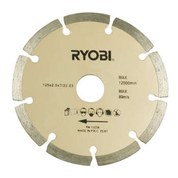 Ryobi Diamanttrennscheibe Æ 125/22,23 mm  AGDD125A1